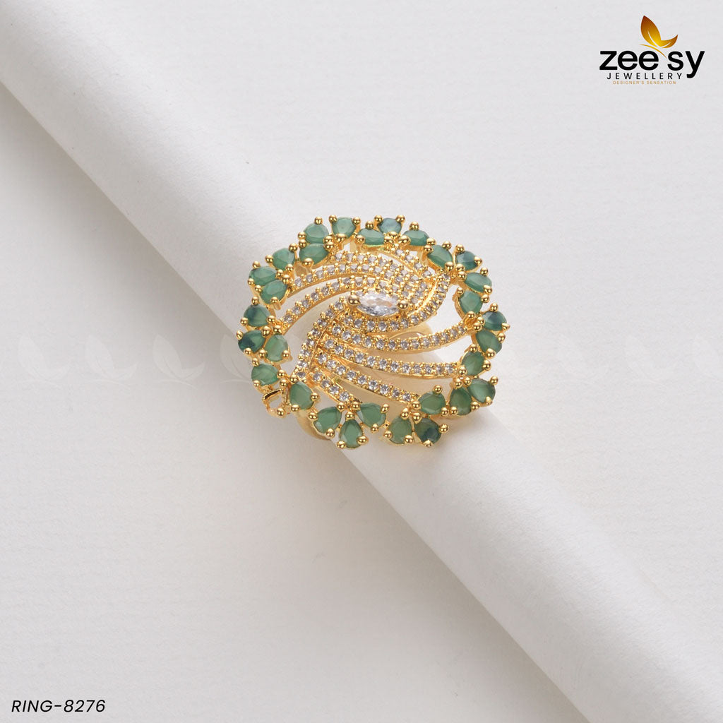Rhinestone Ring-8276 - Libasekhas
