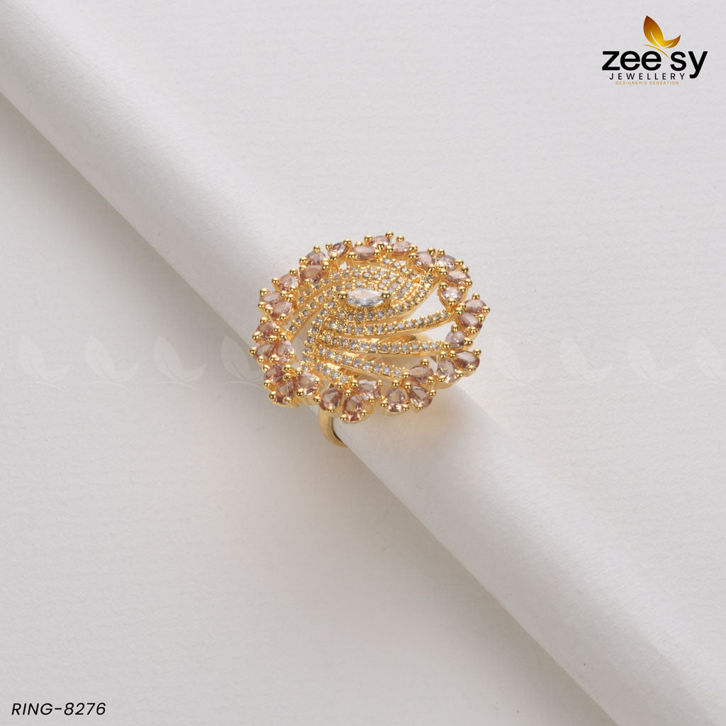Rhinestone Ring-8276 - Libasekhas