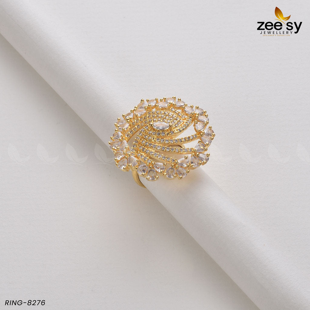 Rhinestone Ring-8276 - Libasekhas