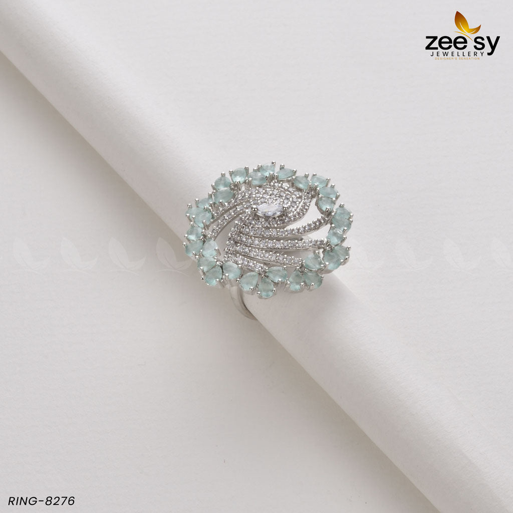 Rhinestone Ring-8276 - Libasekhas