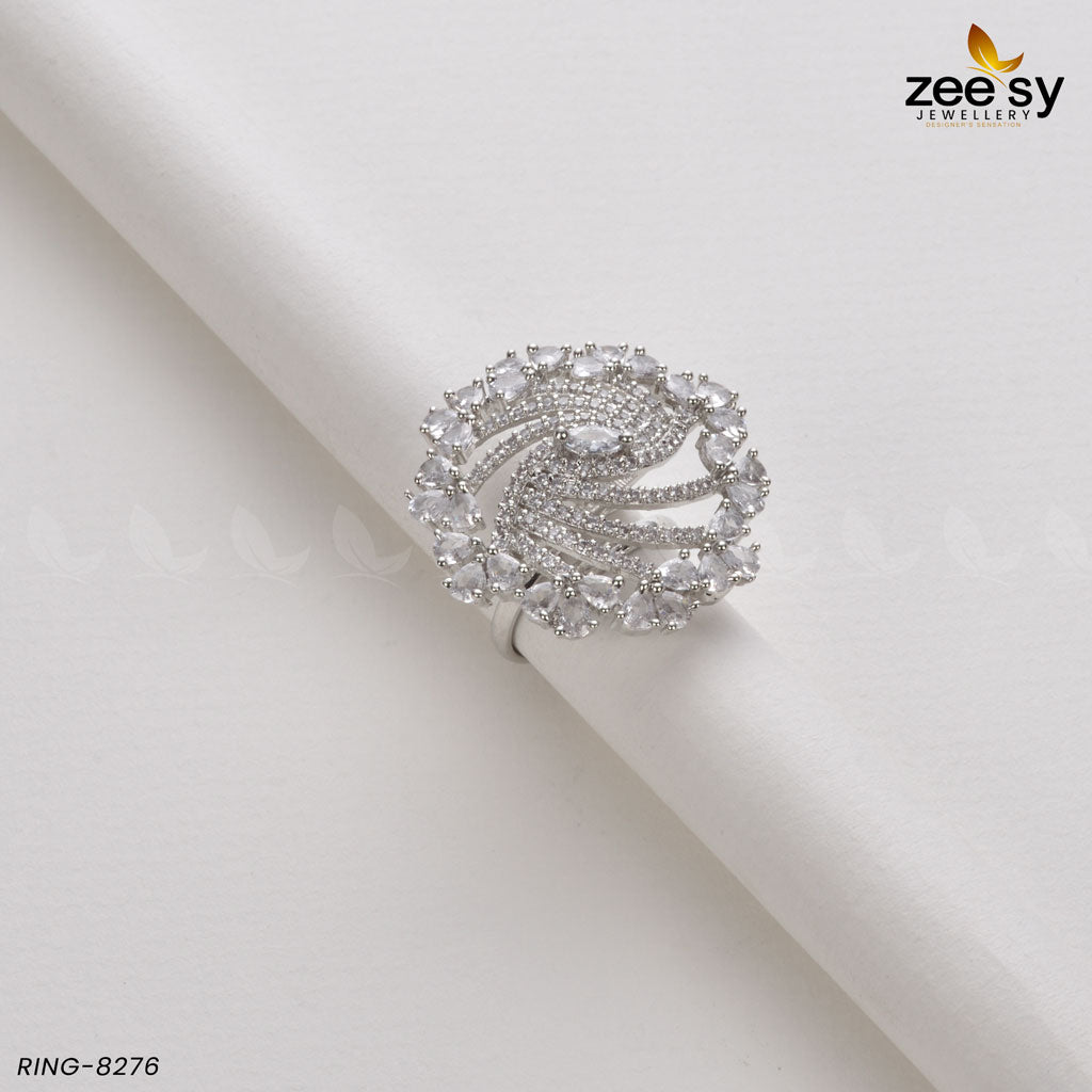 Rhinestone Ring-8276 - Libasekhas