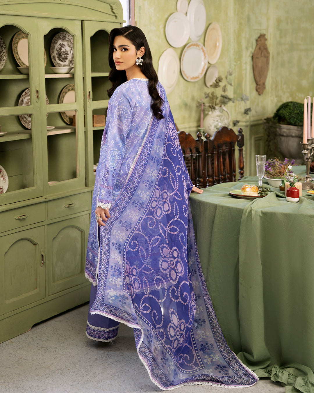 Roheenaz | Flora Printed Lawn | Celestia - Riwayat-e-Khas