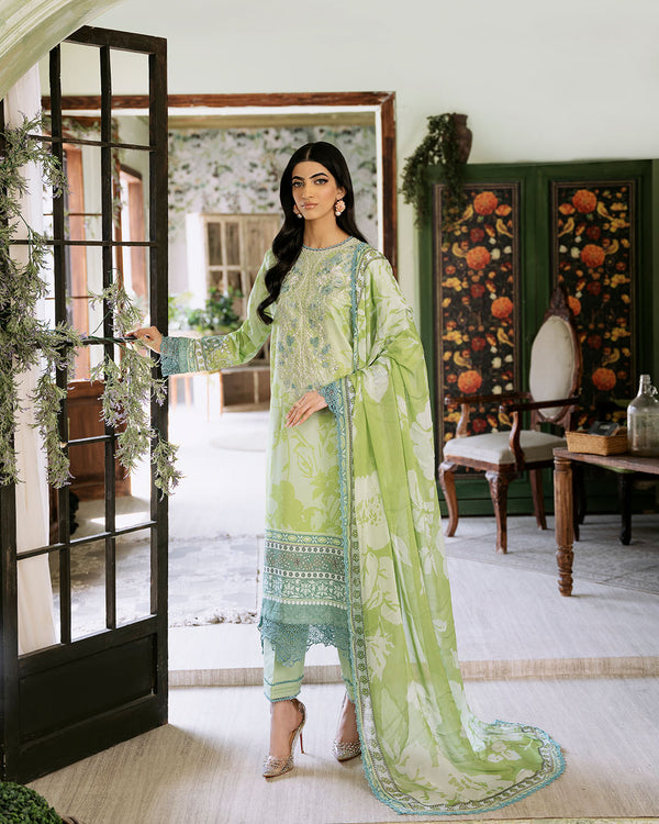 Roheenaz | Flora Printed Lawn | Euphoria - Riwayat-e-Khas