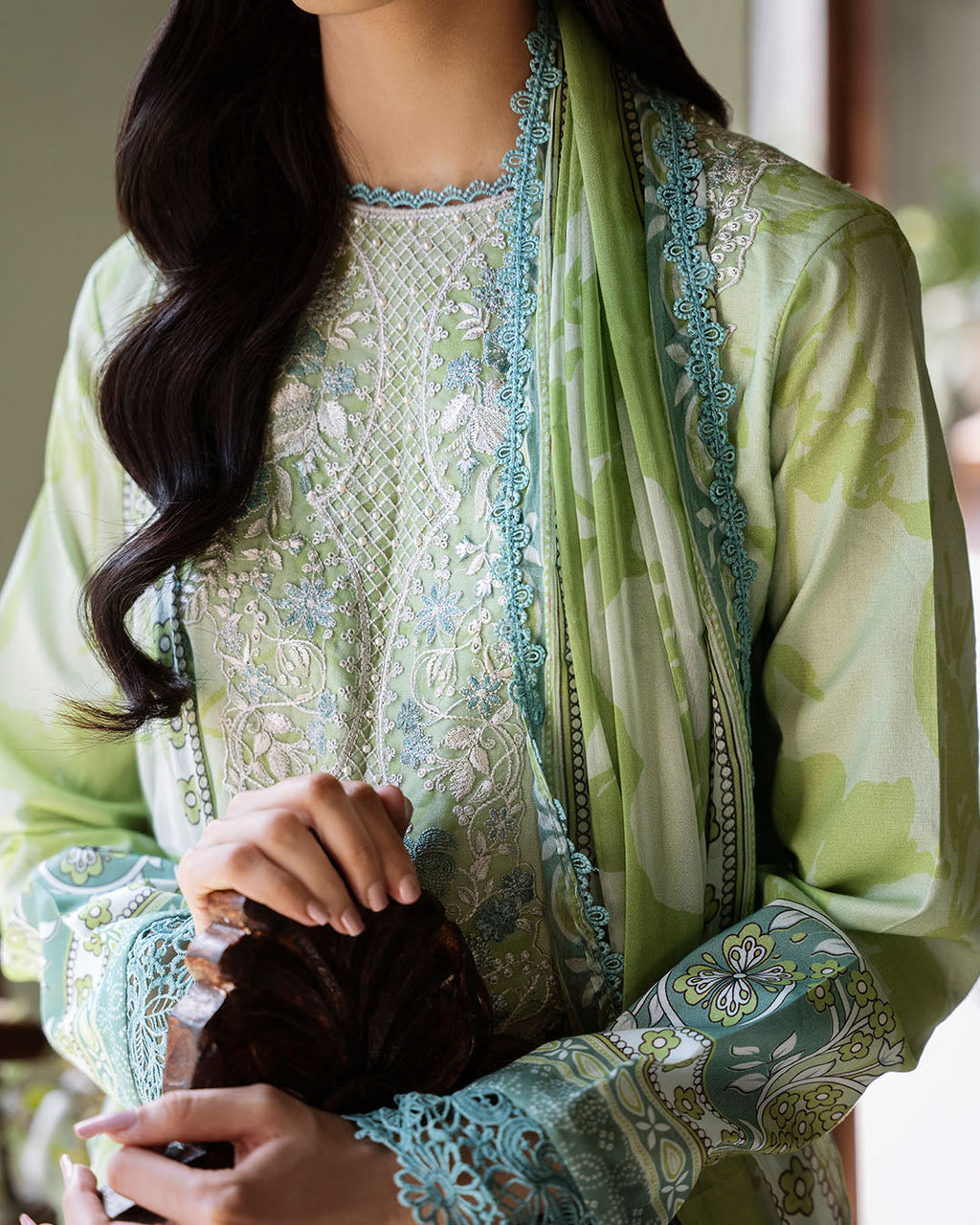 Roheenaz | Flora Printed Lawn | Euphoria - Riwayat-e-Khas