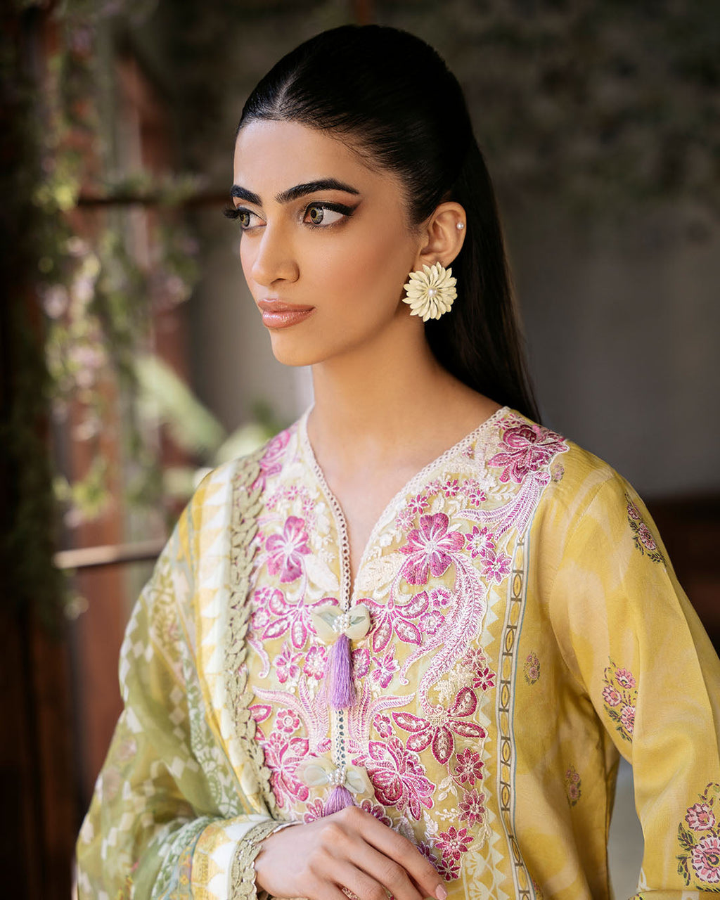 Roheenaz | Flora Printed Lawn | Mystique - Riwayat-e-Khas
