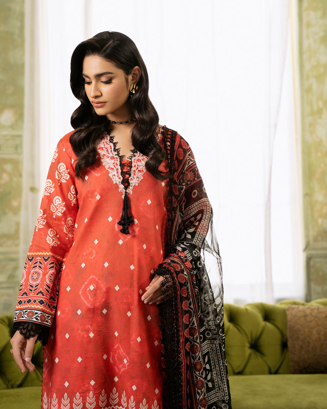 Roheenaz | Flora Printed Lawn | Solstice - Riwayat-e-Khas