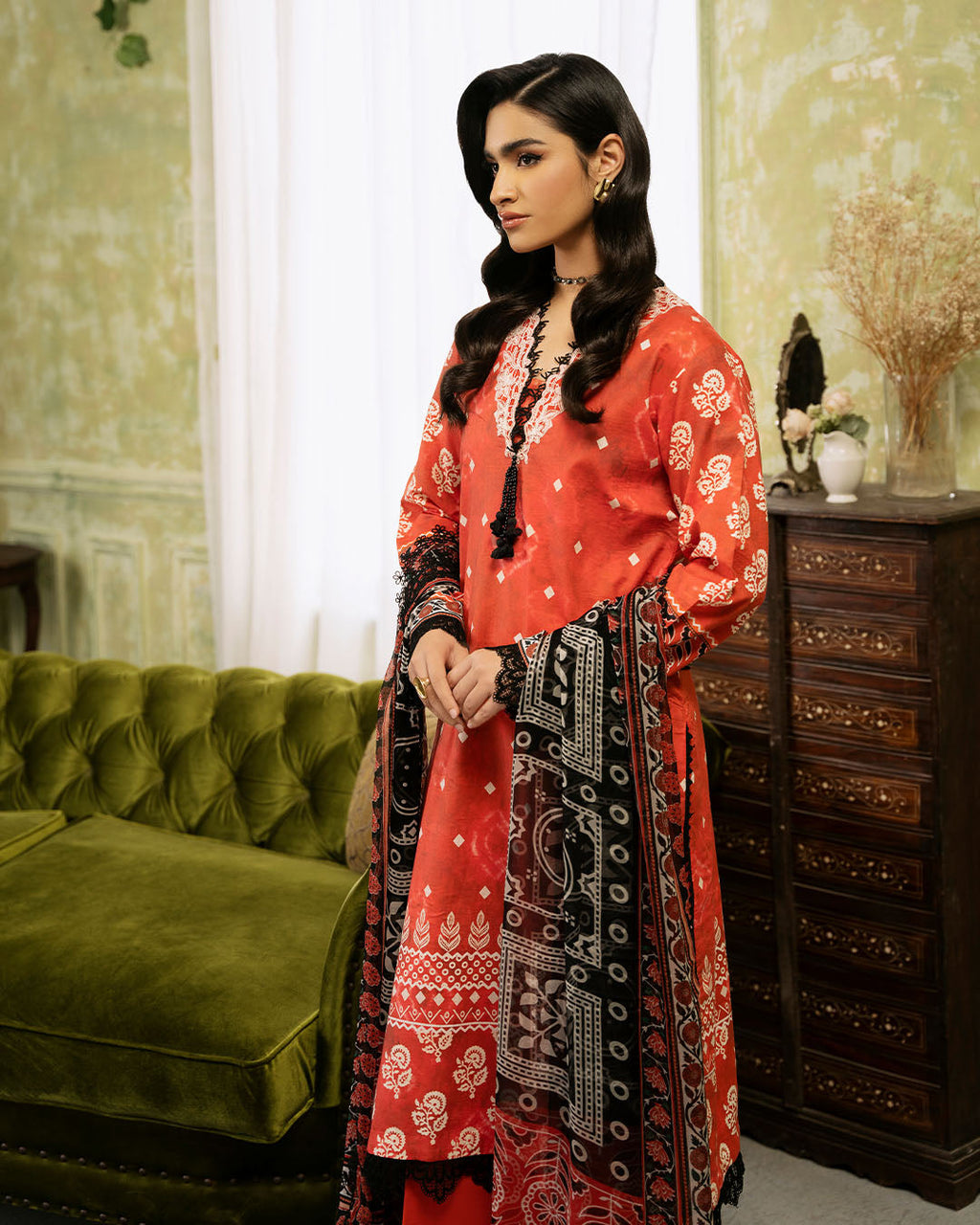 Roheenaz | Flora Printed Lawn | Solstice - Riwayat-e-Khas