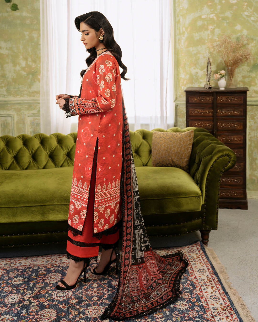 Roheenaz | Flora Printed Lawn | Solstice - Riwayat-e-Khas