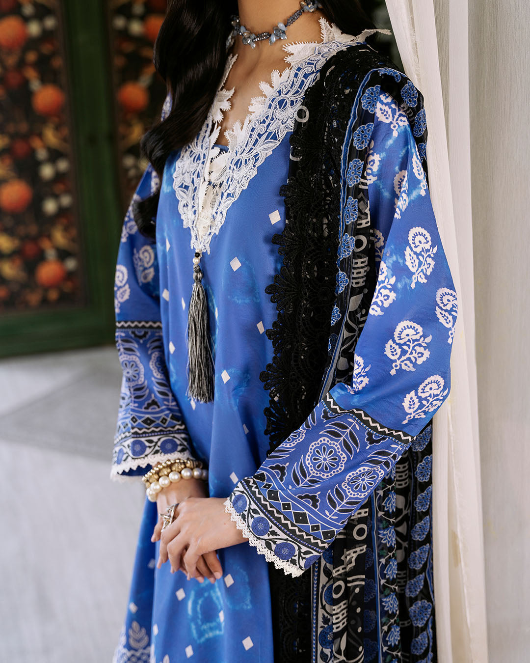 Roheenaz | Flora Printed Lawn | Ember - Riwayat-e-Khas