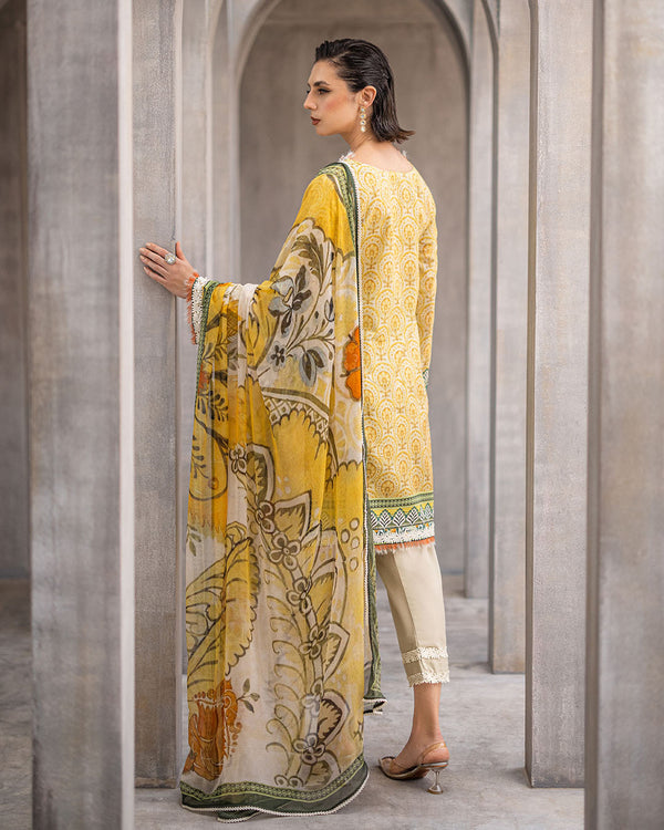 Roheenaz | Azalea Printed Lawn 24 | Celestial Silk - Riwayat-e-Khas