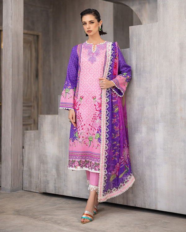 Roheenaz | Azalea Printed Lawn 24 | Luxe Bloom - Riwayat-e-Khas