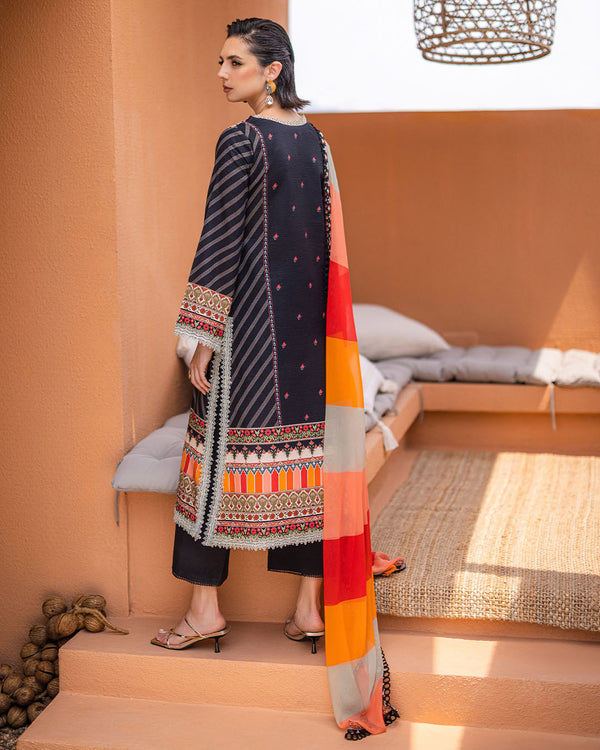 Roheenaz | Azalea Printed Lawn 24 | Midnight Mirage - Riwayat-e-Khas