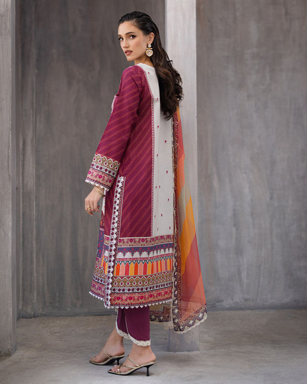 Roheenaz | Azalea Printed Lawn 24 | Orchid Oasis - Riwayat-e-Khas