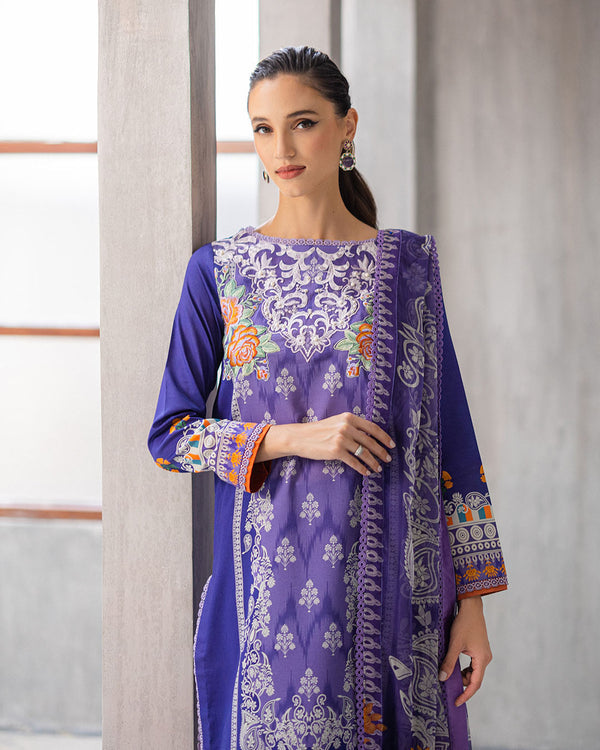 Roheenaz | Azalea Printed Lawn 24 | Blissful Berry - Riwayat-e-Khas