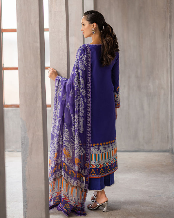 Roheenaz | Azalea Printed Lawn 24 | Blissful Berry - Riwayat-e-Khas
