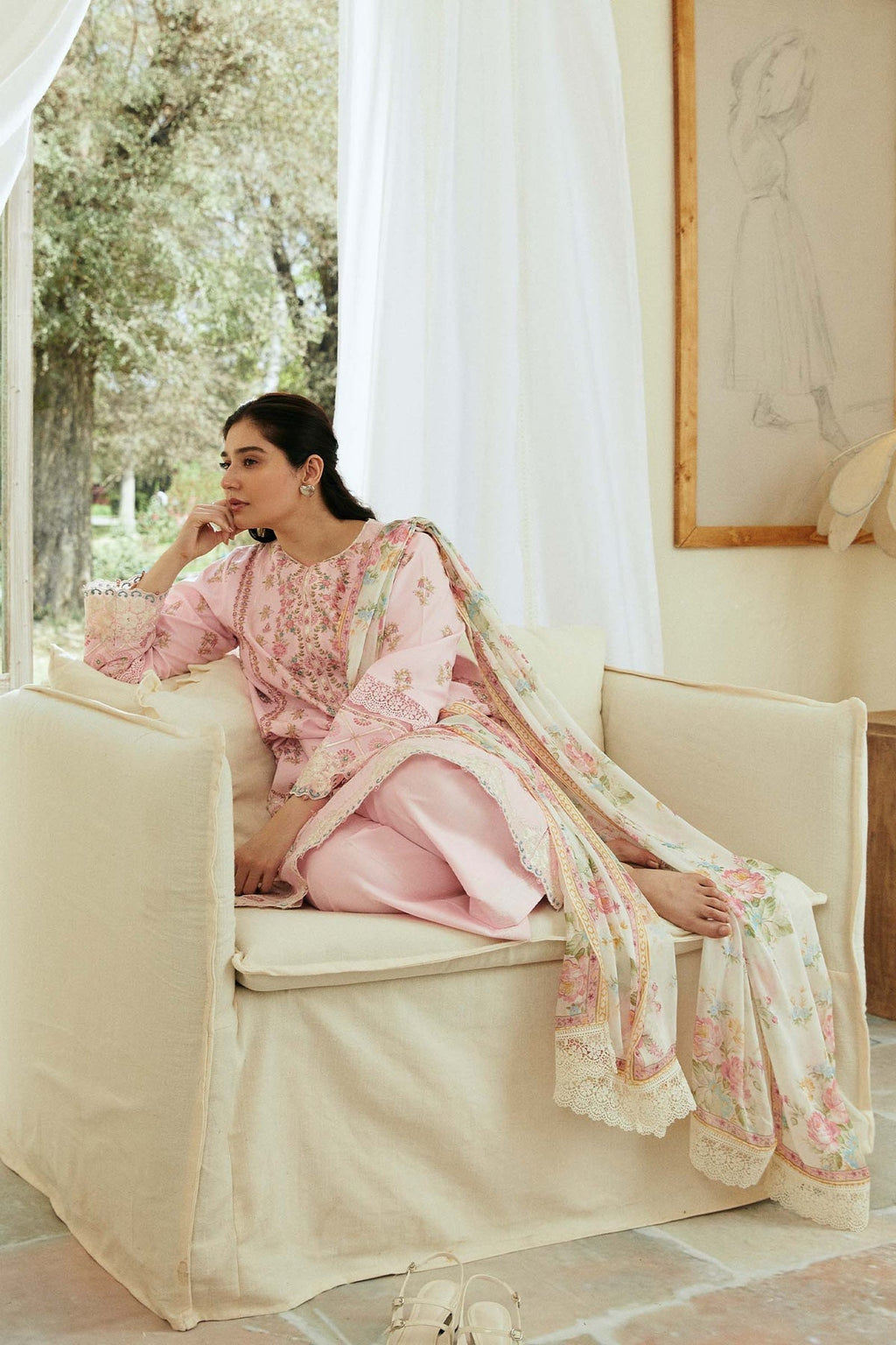 Zara Shahjahan | Coco Lawn Eid Edit 24 | ROOHI-D8 - Riwayat-e-Khas