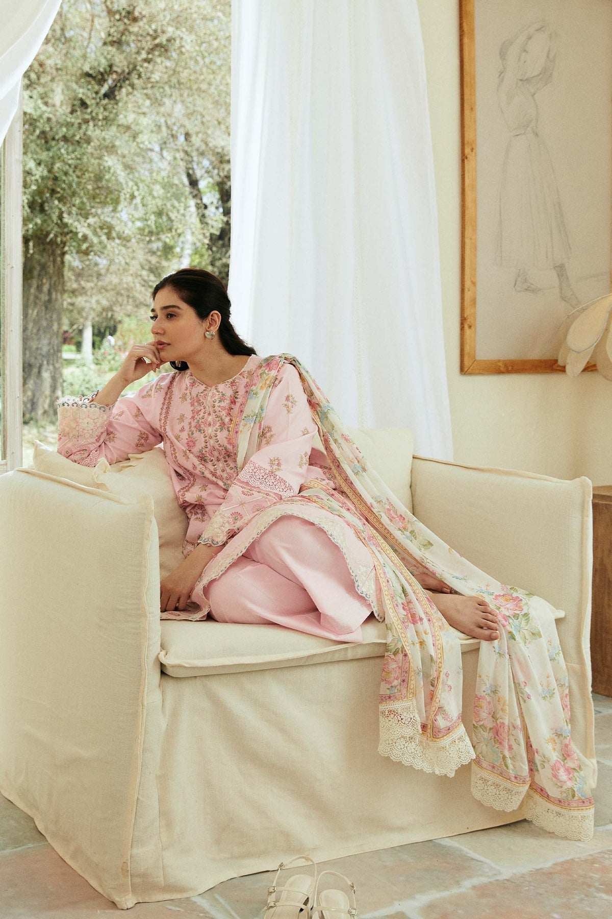 Zara Shahjahan | Coco Lawn Eid Edit 24 | ROOHI-D8 - Riwayat-e-Khas