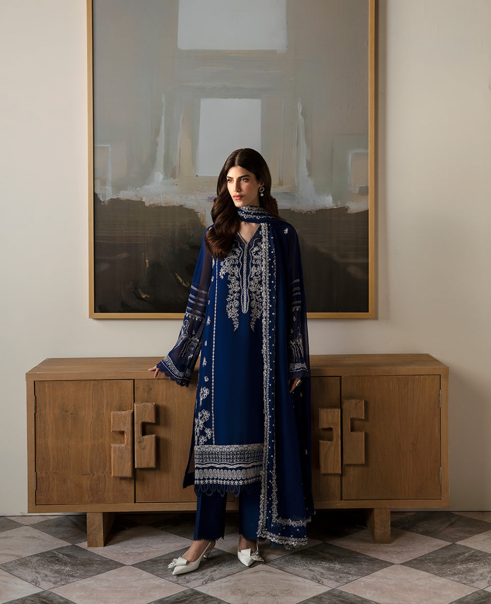 Republic Womenswear | Premium Pret 25 | RPP-05 (Bleu r??veur) - House Of Anaya