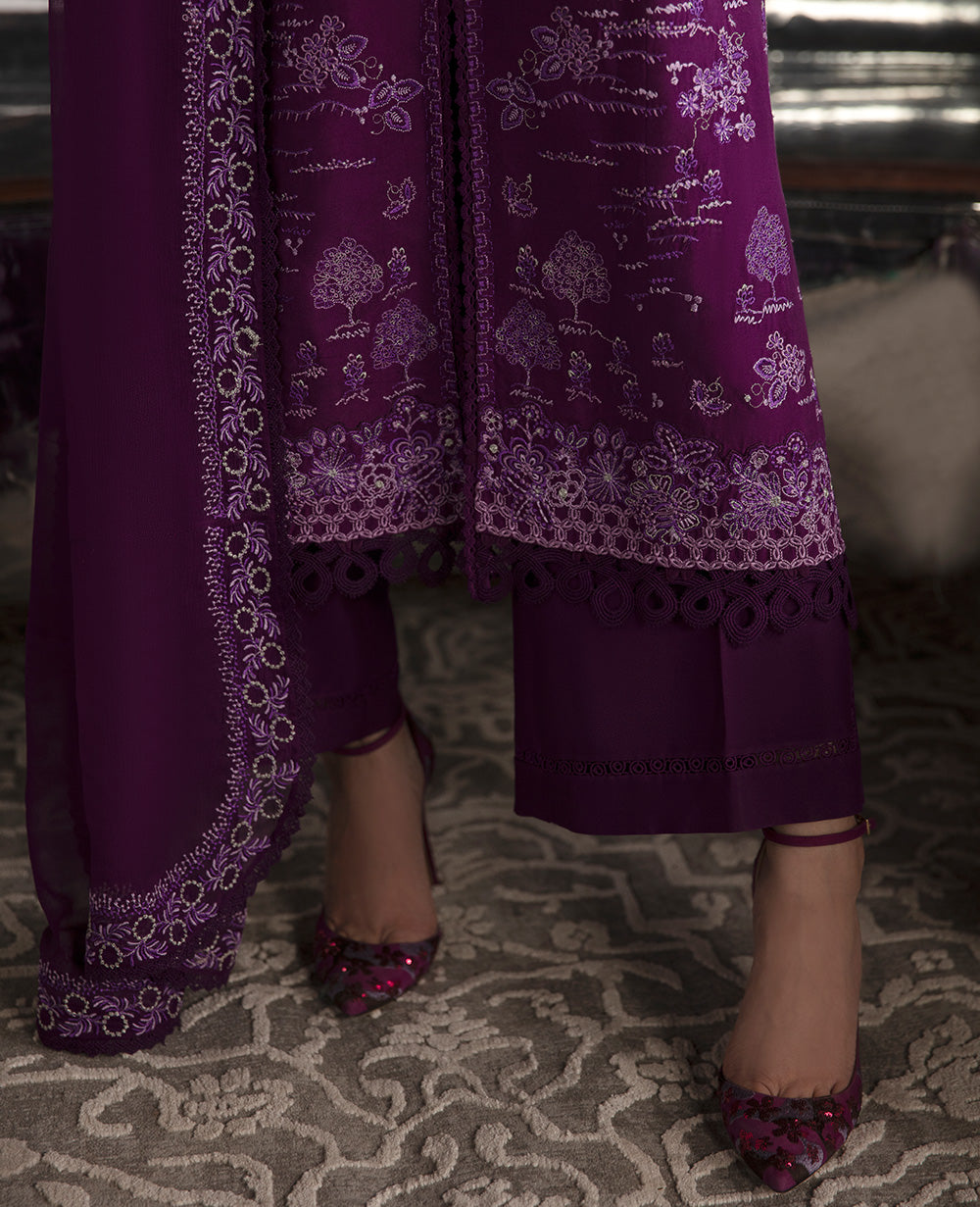 Republic Womenswear | Premium Pret 25 | RPP-06 (Prune de myrtille) - House Of Anaya