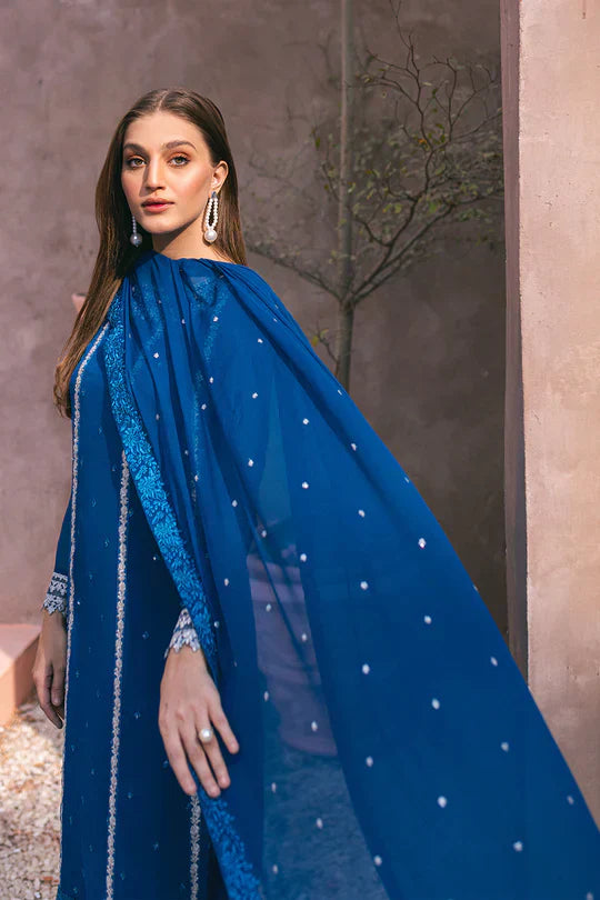 Azure | Embroidered Ensembles 3 Pcs | Radiant Sky - Riwayat-e-Khas