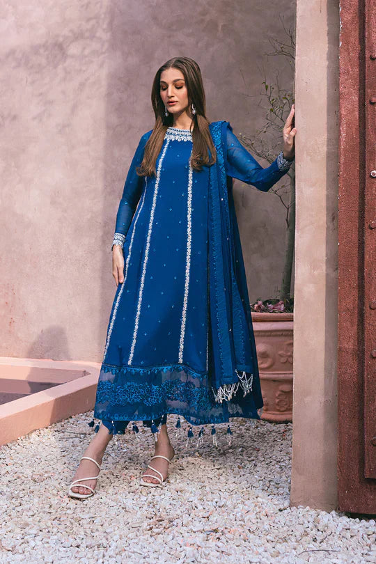 Azure | Embroidered Ensembles 3 Pcs | Radiant Sky - Riwayat-e-Khas