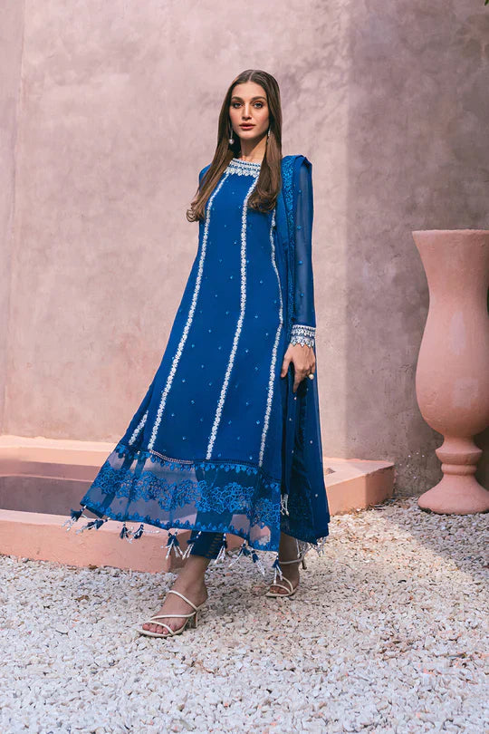Azure | Embroidered Ensembles 3 Pcs | Radiant Sky - Riwayat-e-Khas