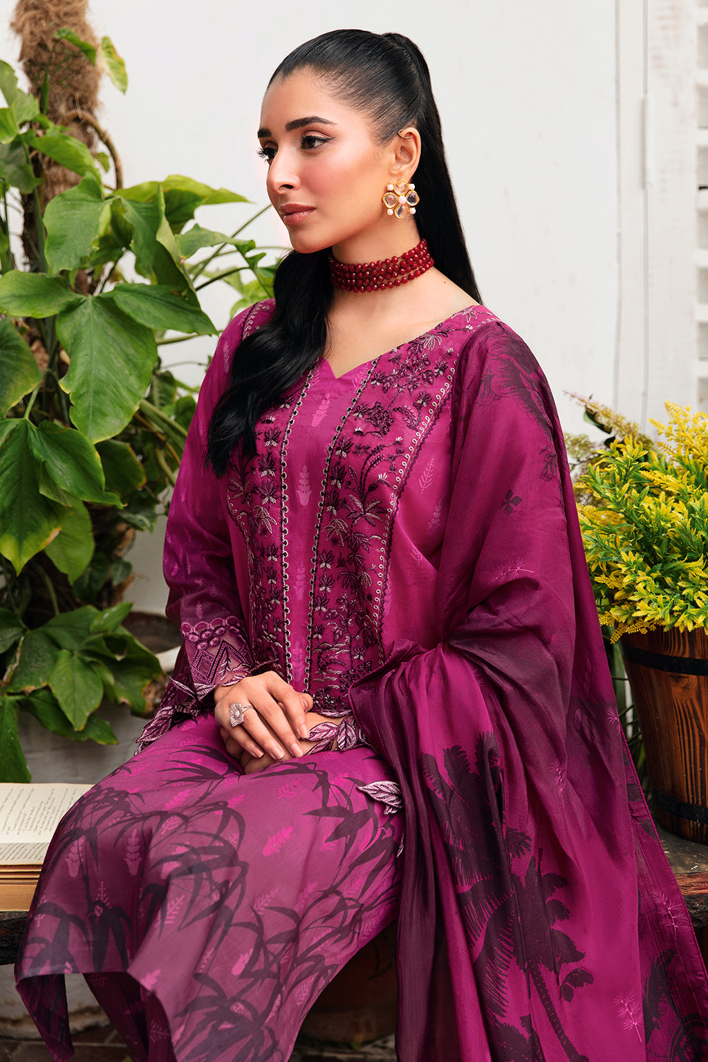 Ramsha | Rangrez Lawn Collection | N-408 - House Of Anaya