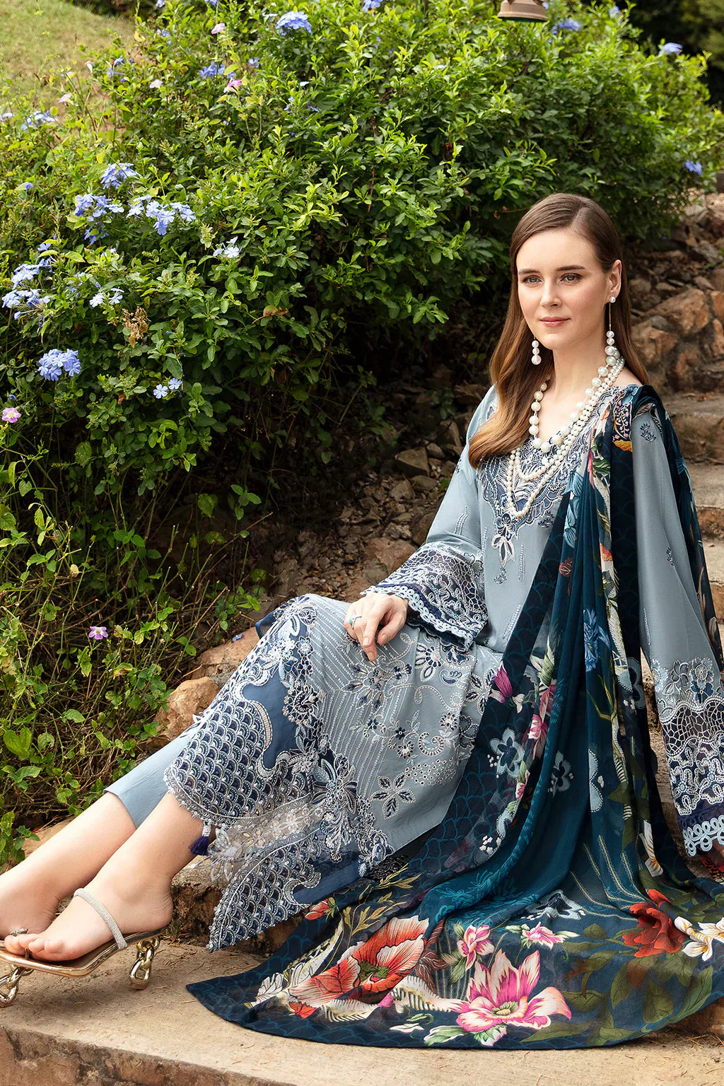 Ramsha | Andaz Collection | ALICE BLUE - House Of Anaya