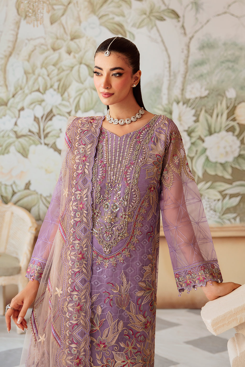 Ramsha | Minhal Organza Collection |  M-1207