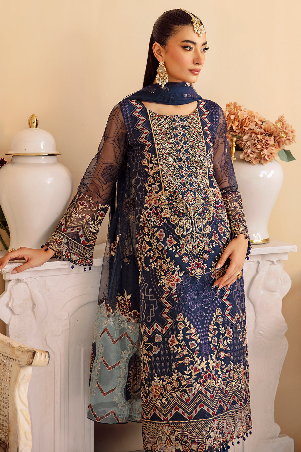 Ramsha | Minhal Organza Collection |  M-1209