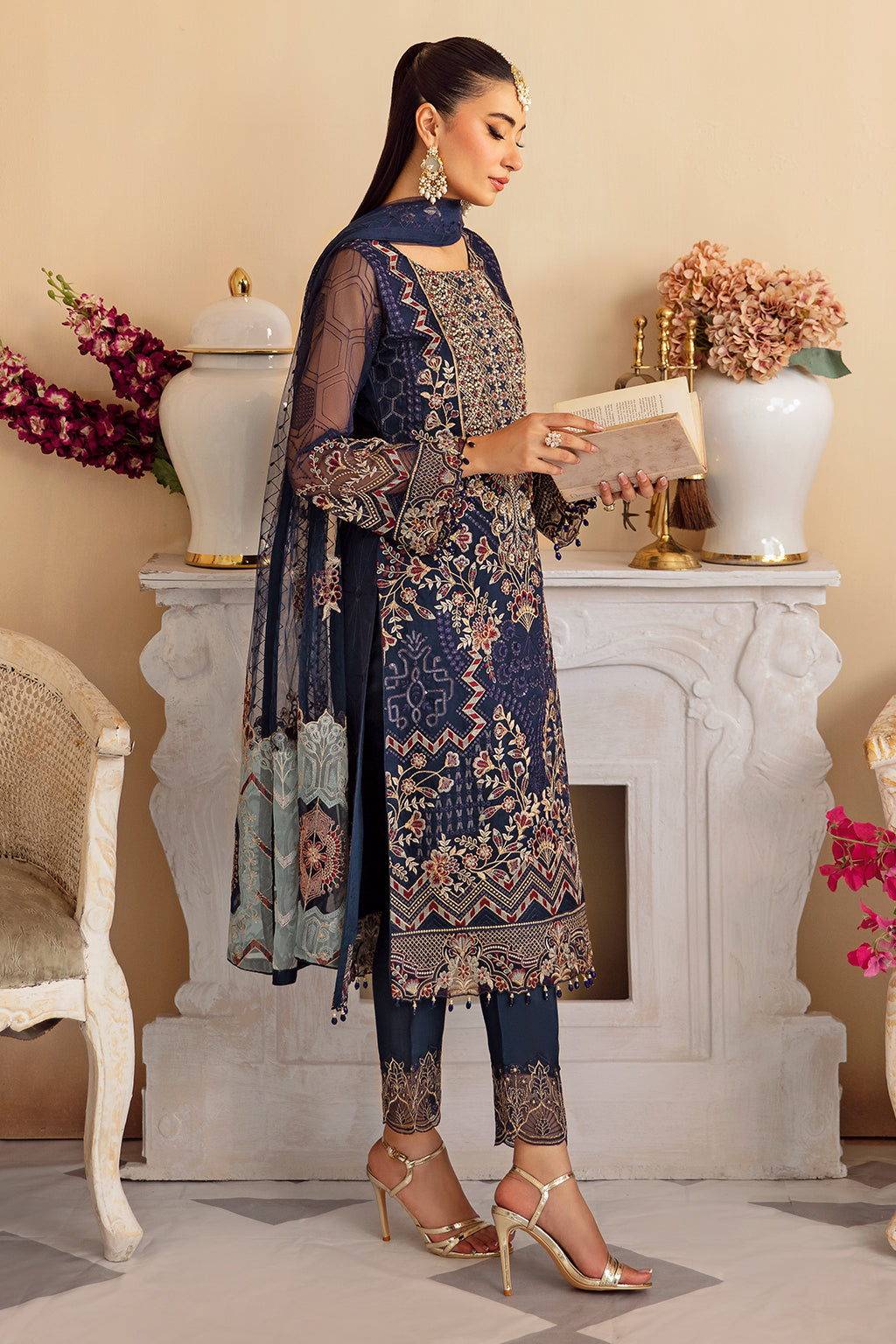 Ramsha | Minhal Organza Collection |  M-1209