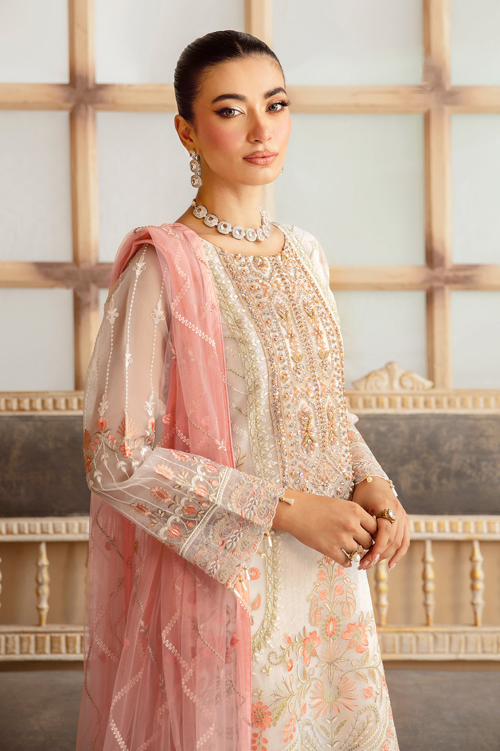 Ramsha | Minhal Organza Collection |   M-1203