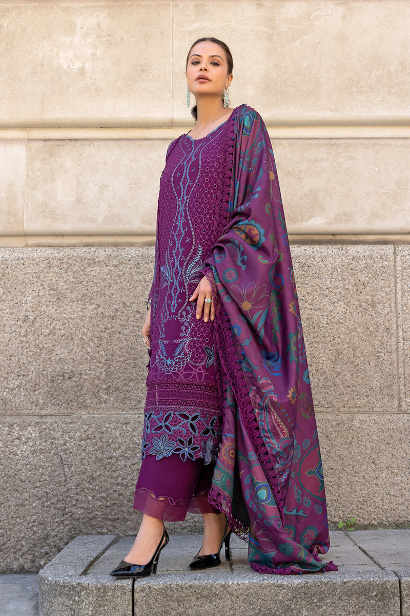 Rangrasiya | Carnation Winter Shawl | Freya