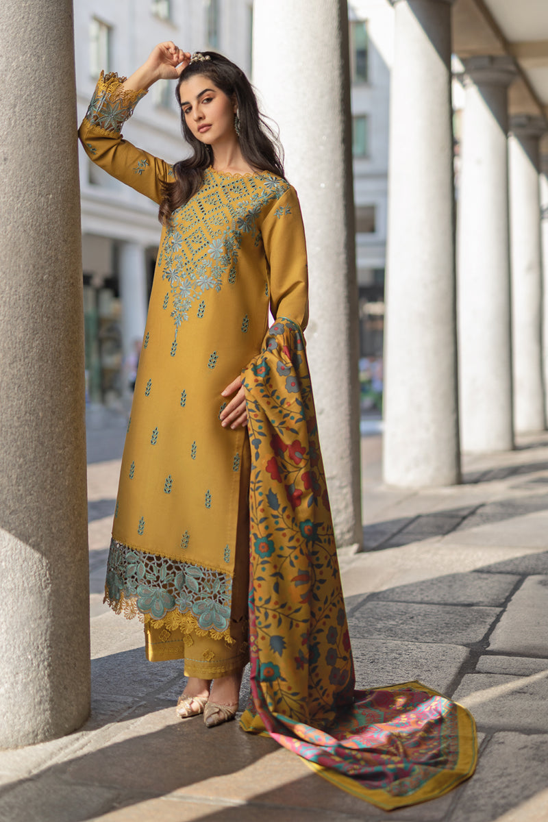 Rangrasiya | Carnation Winter Shawl | Evelyn