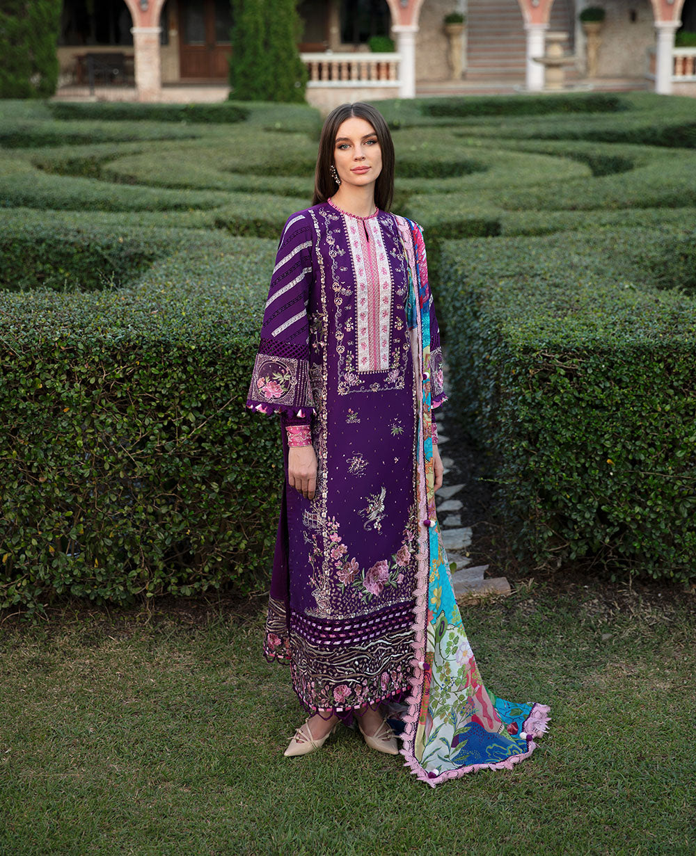 Republic Womenswear | Ilana Eid Luxury Lawn | Lisette - House Of Anaya