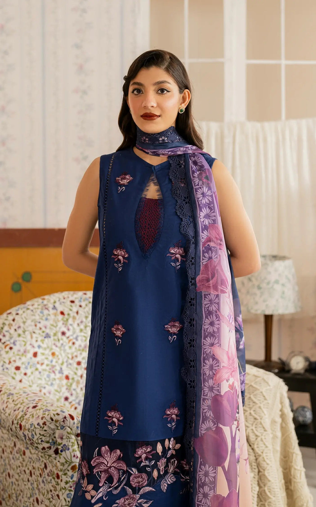 Asifa and Nabeel | Meraki Vintage 25 | Resham (MVL25-18) - House Of Anaya