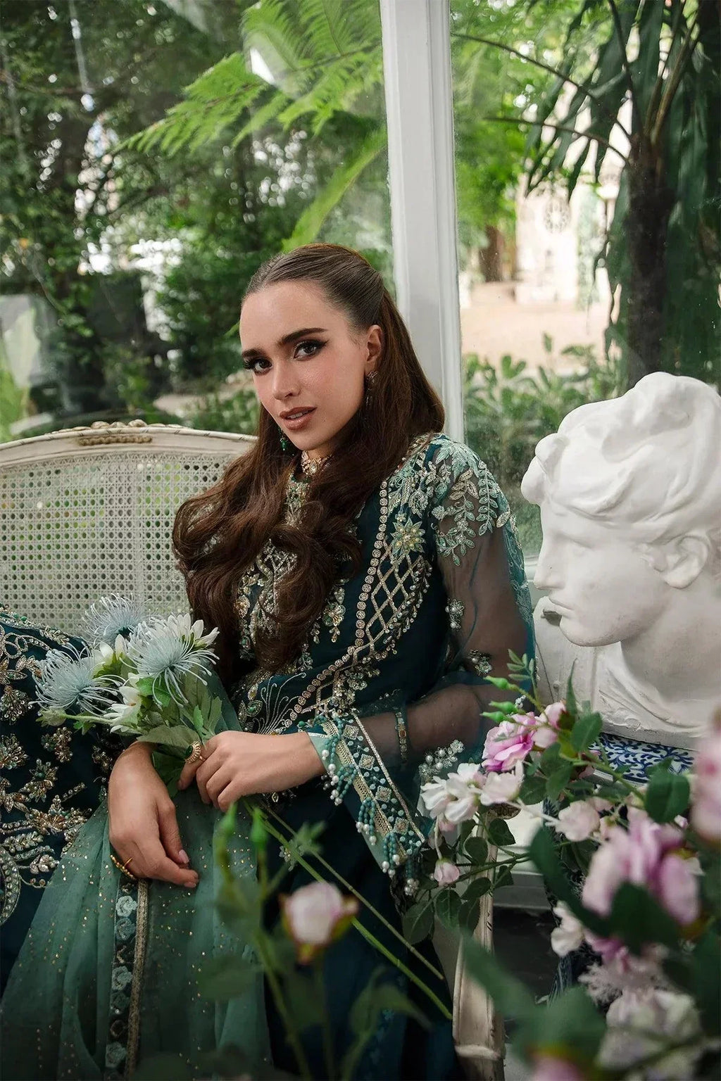 AJR Couture | Alif Luxury Wedding Formals 23 | Teal - House Of Anaya