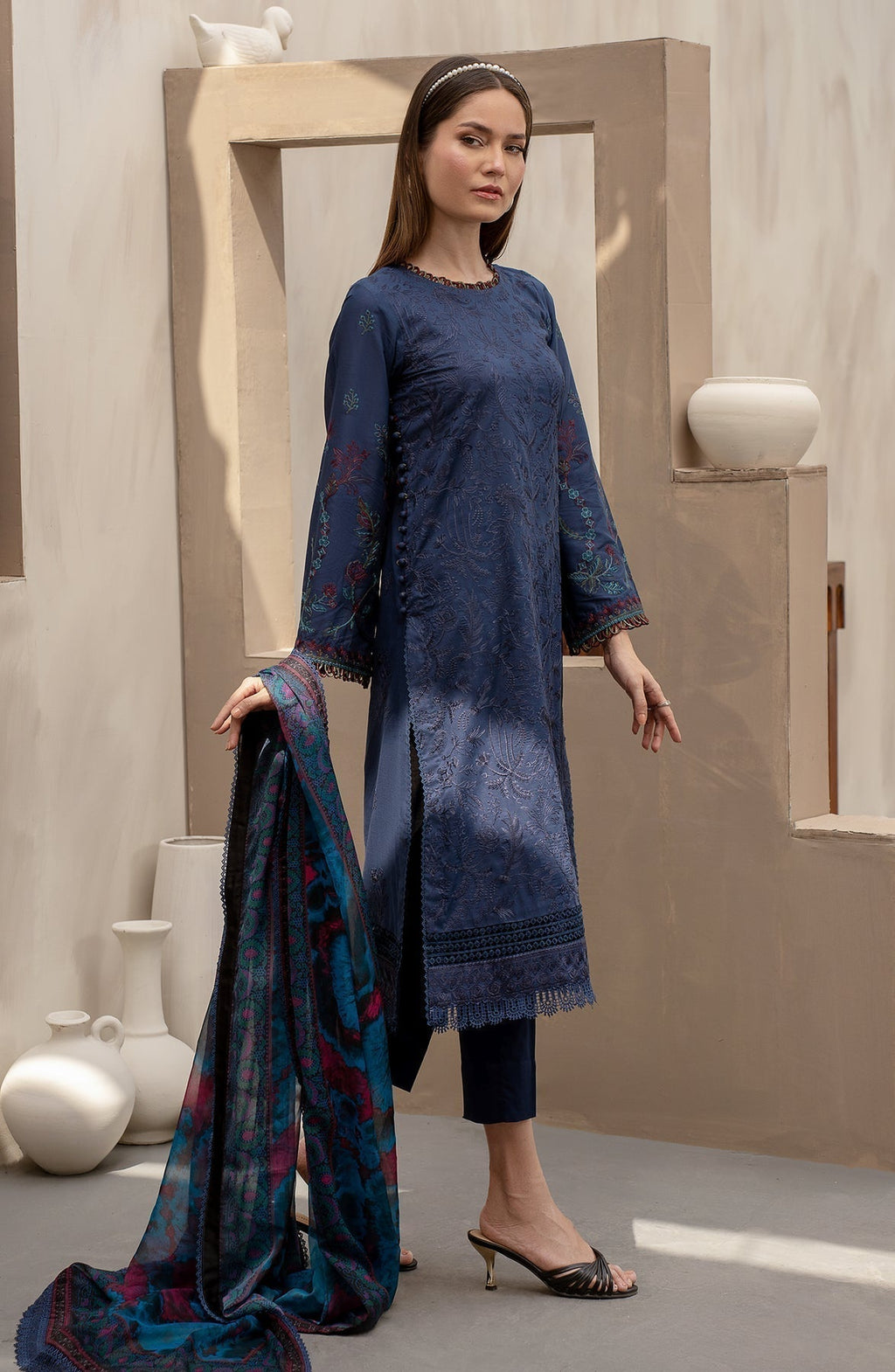 Zarif | Festive Lawn | ZFL 08 SEEMAL - House Of Anaya