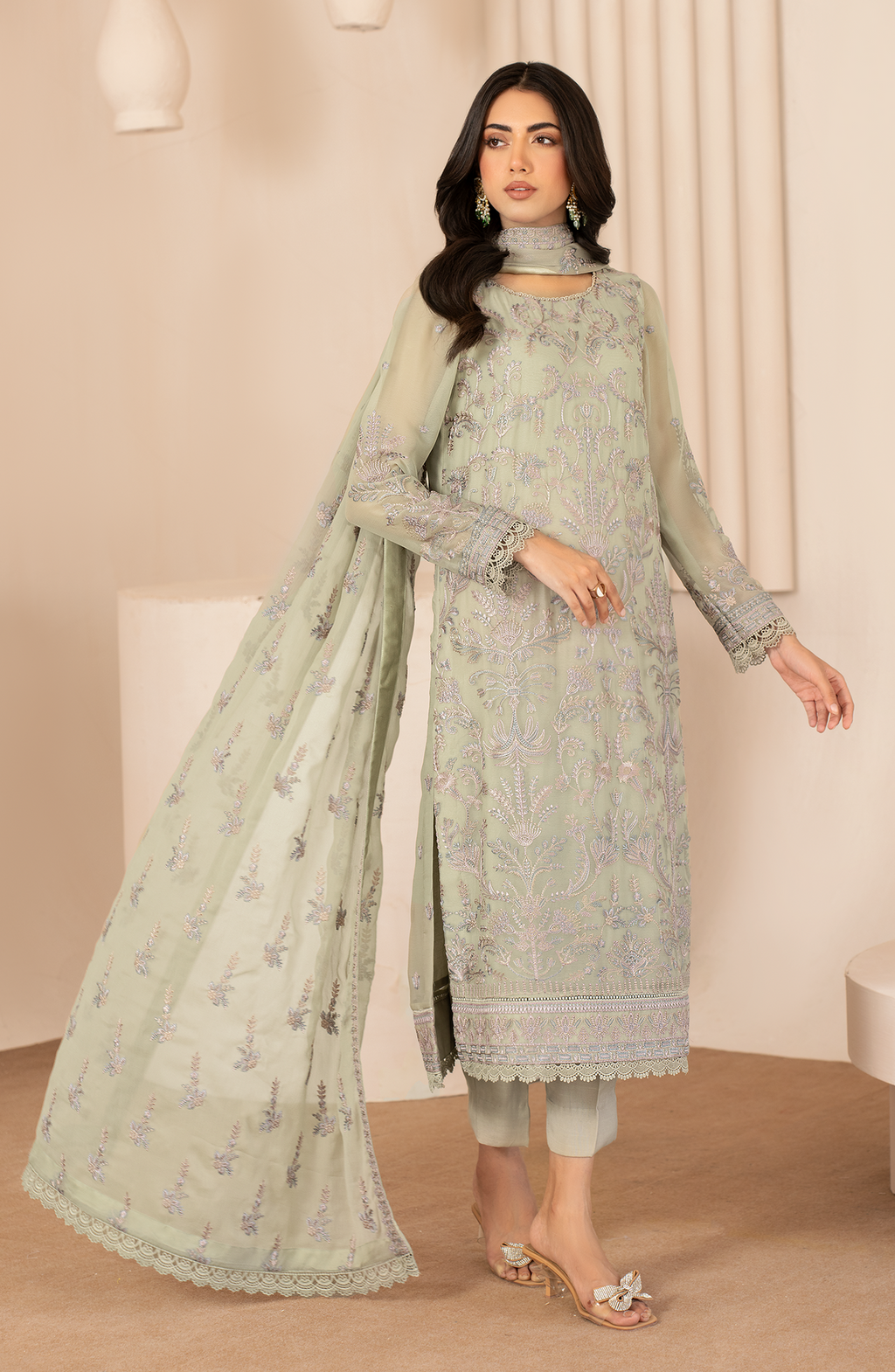Zarif | Chiffon Edit | ZL 04 AFSA - House Of Anaya