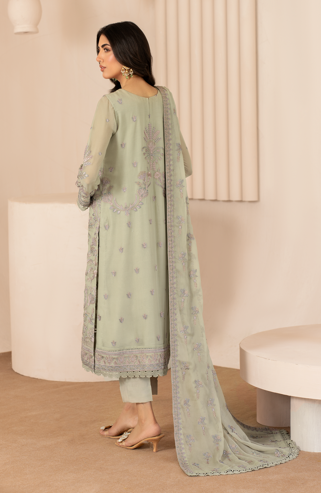 Zarif | Chiffon Edit | ZL 04 AFSA - House Of Anaya