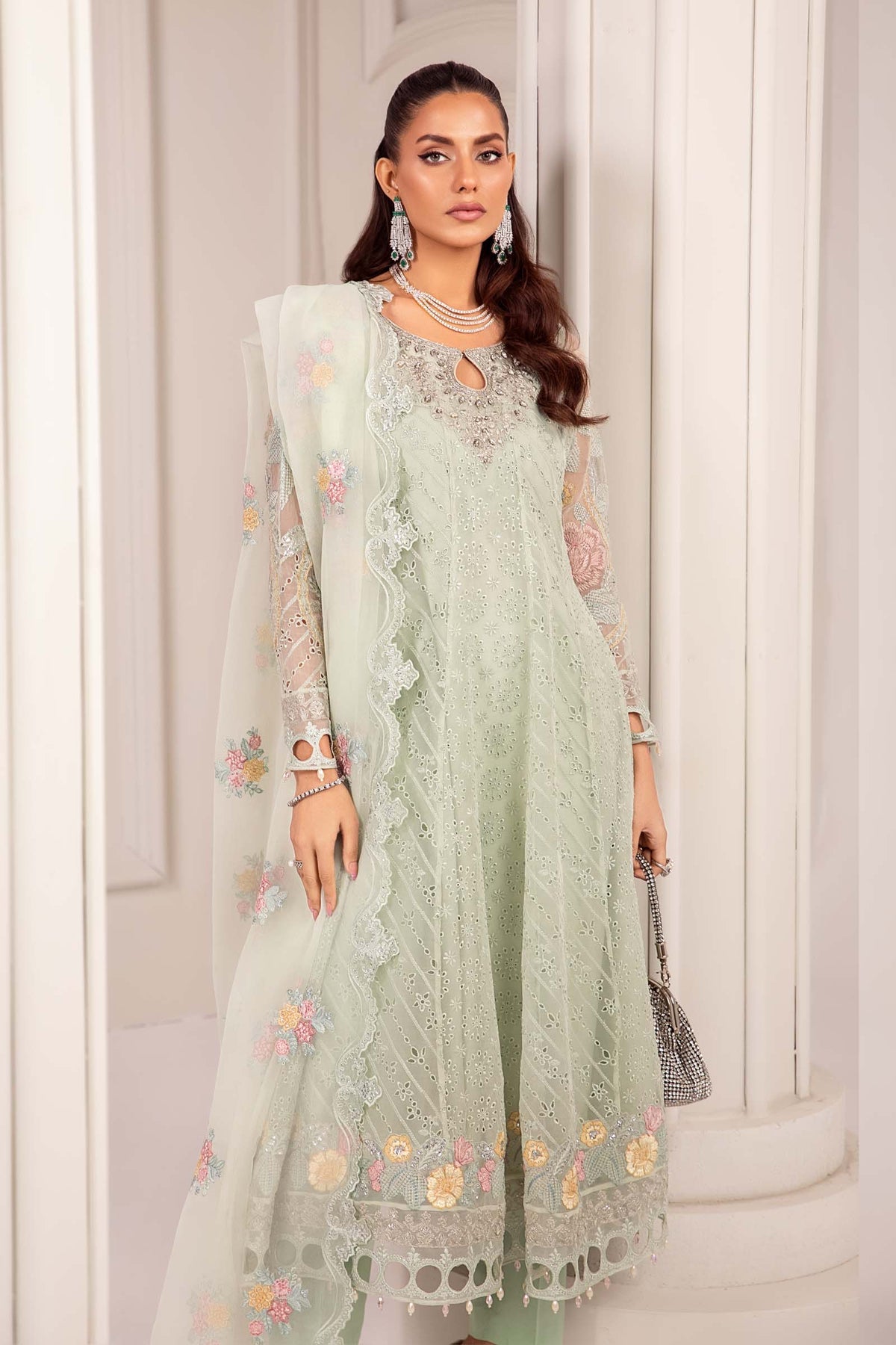 Maria B | Formal Wears | Organza Suit SF-EF24-03
