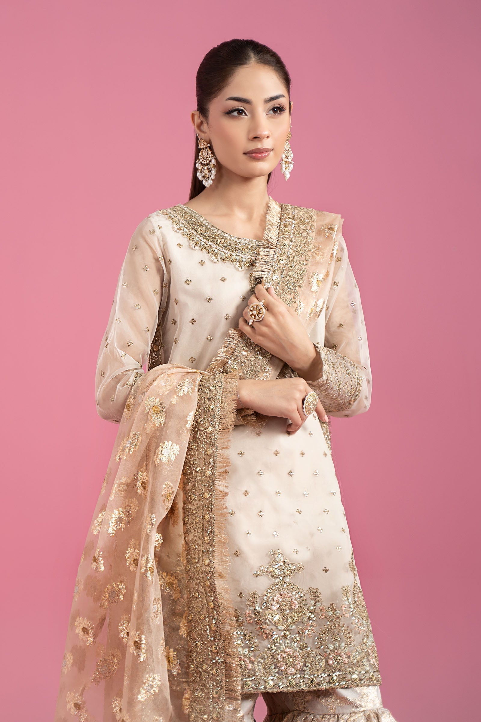 Maria B | Eid Collection 26 | 3 Piece Embroidered Organza Suit