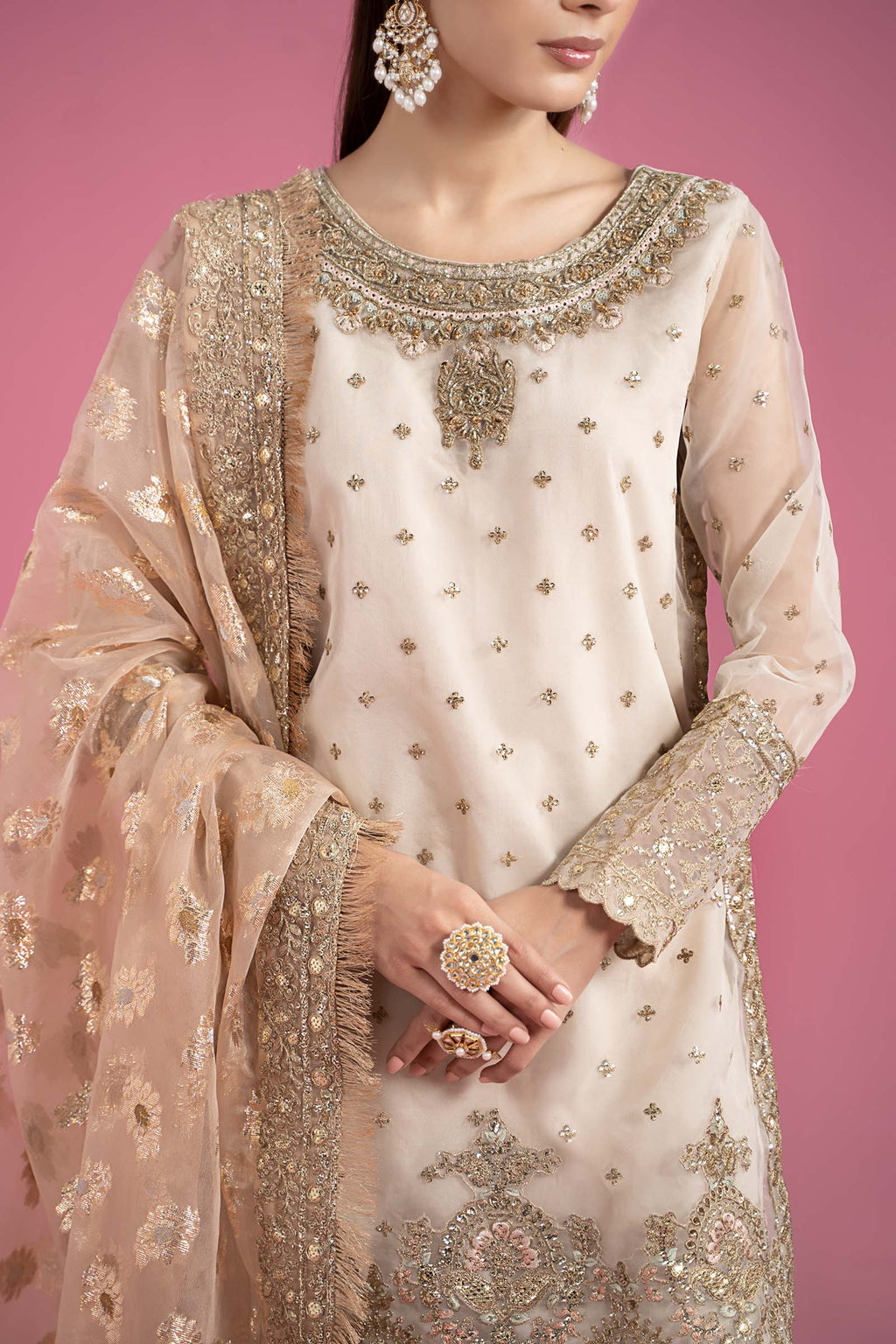 Maria B | Eid Collection 26 | 3 Piece Embroidered Organza Suit