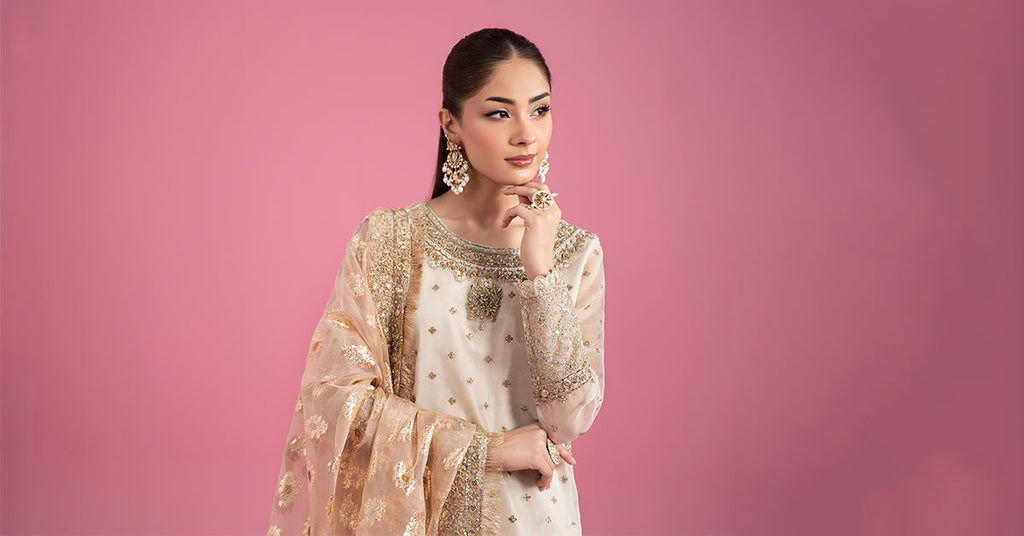 Maria B | Eid Collection 26 | 3 Piece Embroidered Organza Suit