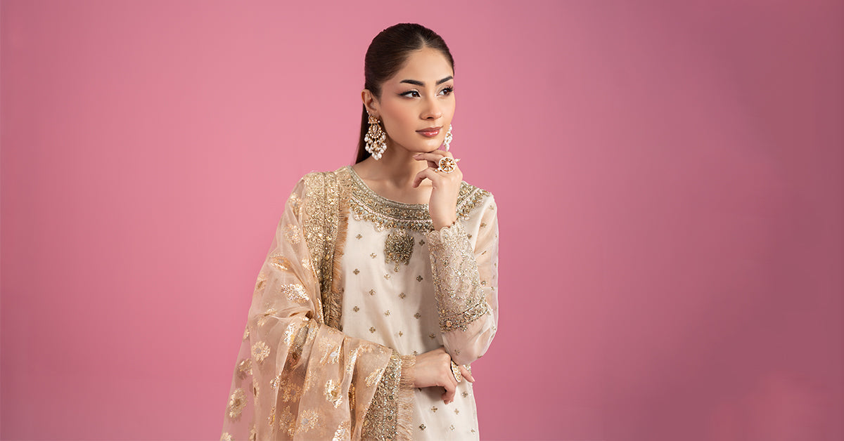 Maria B | Eid Collection 26 | 3 Piece Embroidered Organza Suit