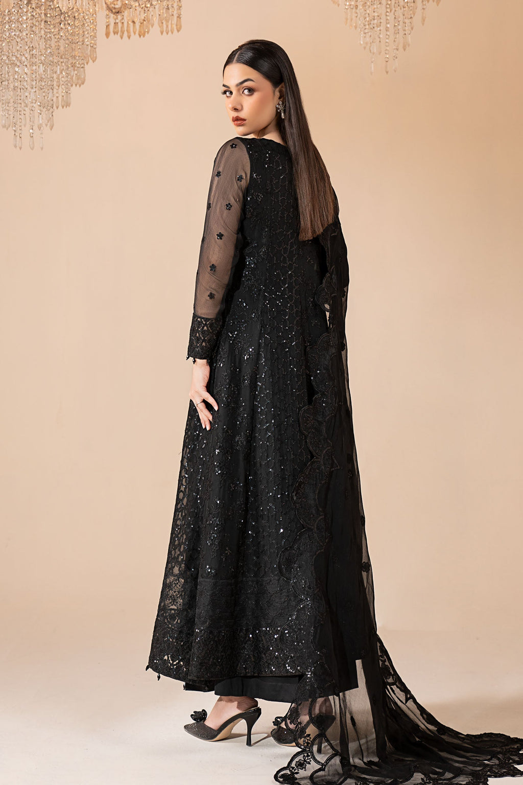 Maria B | Eid Collection 26 | 3 Piece Embroidered Chiffon Suit