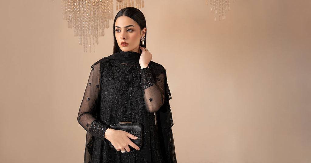 Maria B | Eid Collection 26 | 3 Piece Embroidered Chiffon Suit