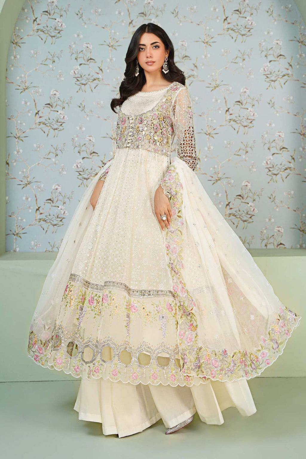 Maria B | Formal Wears | Organza Suit SF-EA24-16