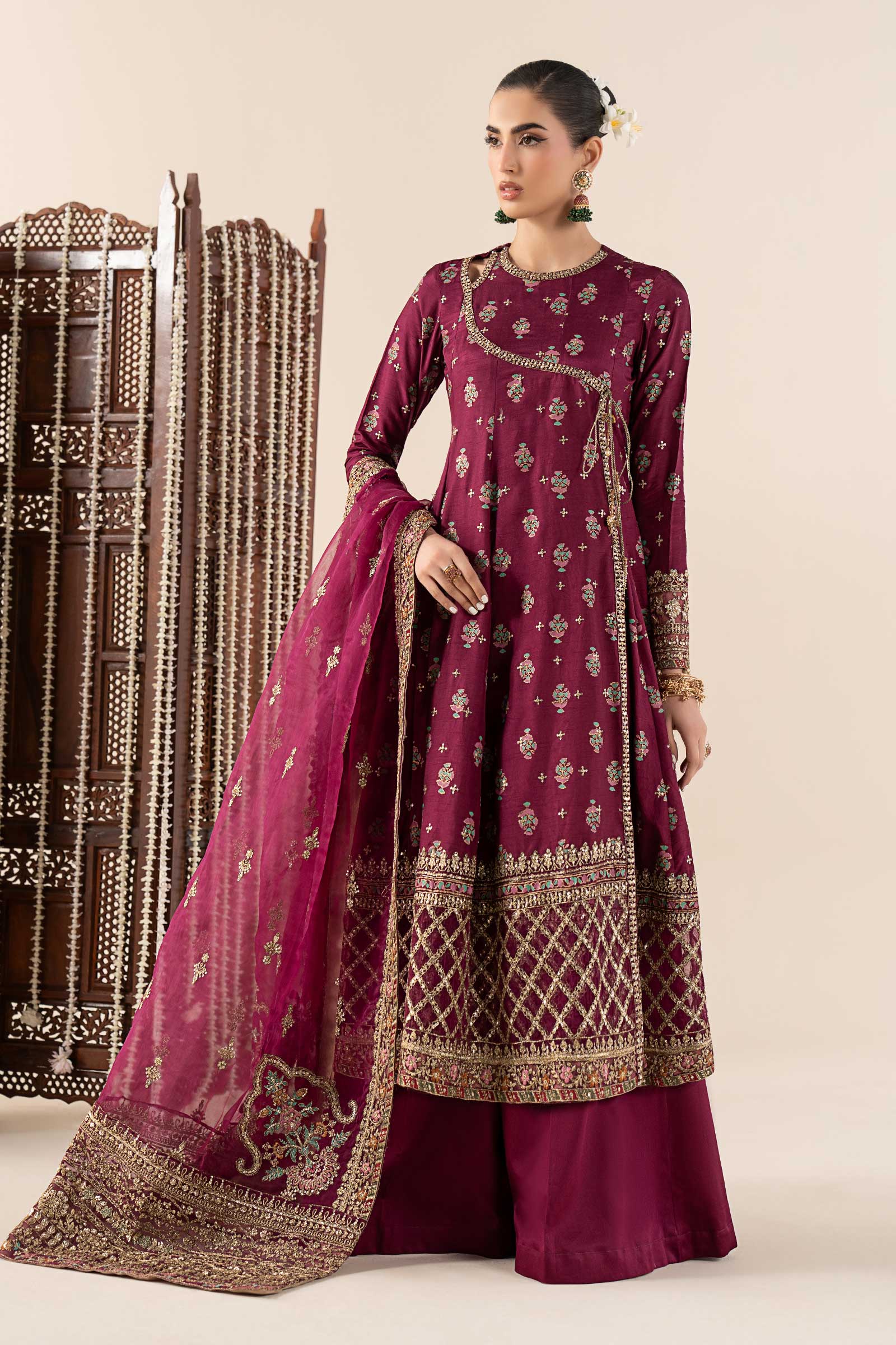Maria B | Eid Collection 26 | 3 Piece Printed Raw Silk Suit