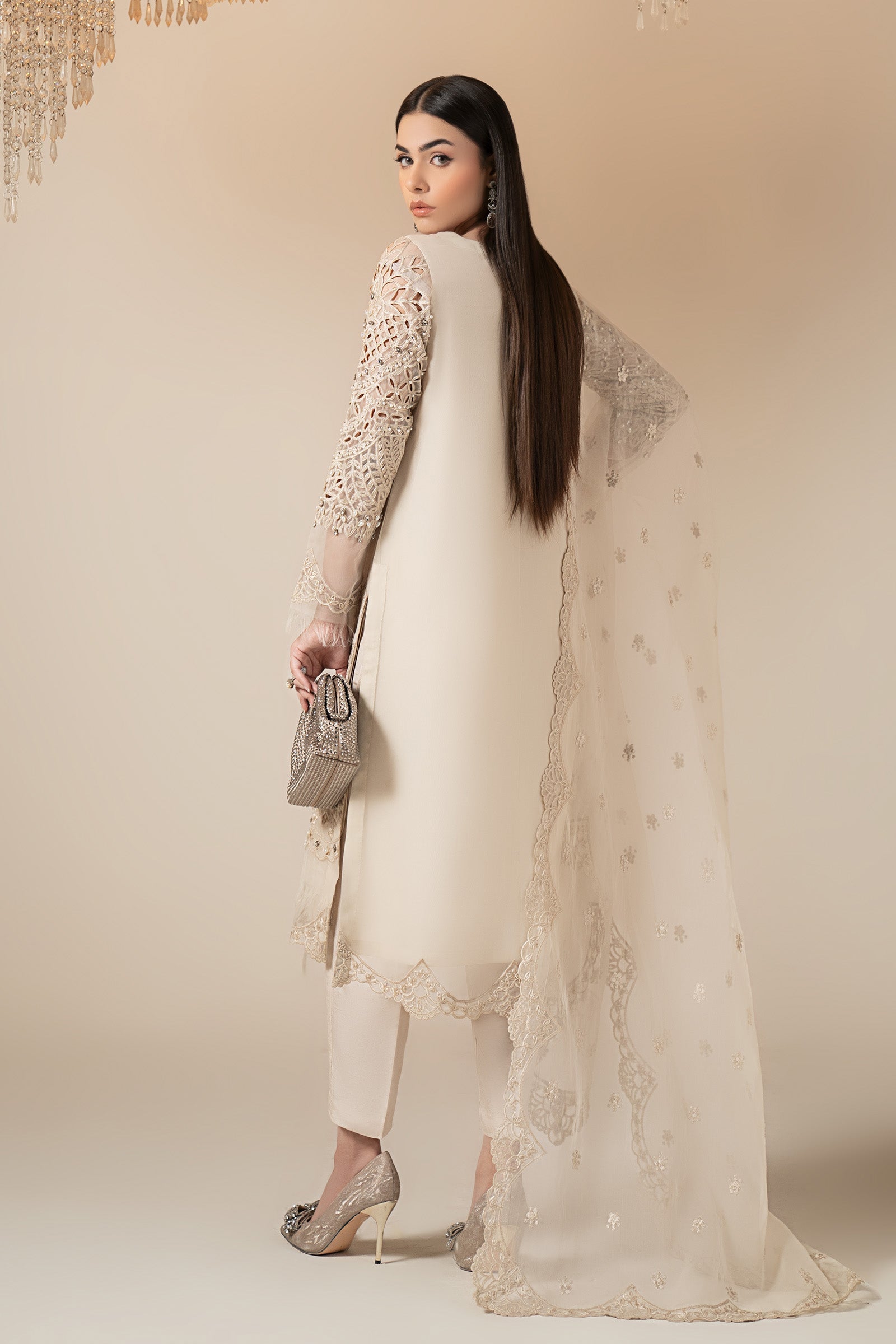 Maria B | Eid Collection 26 | 3 Piece Embroidered Organza Suit
